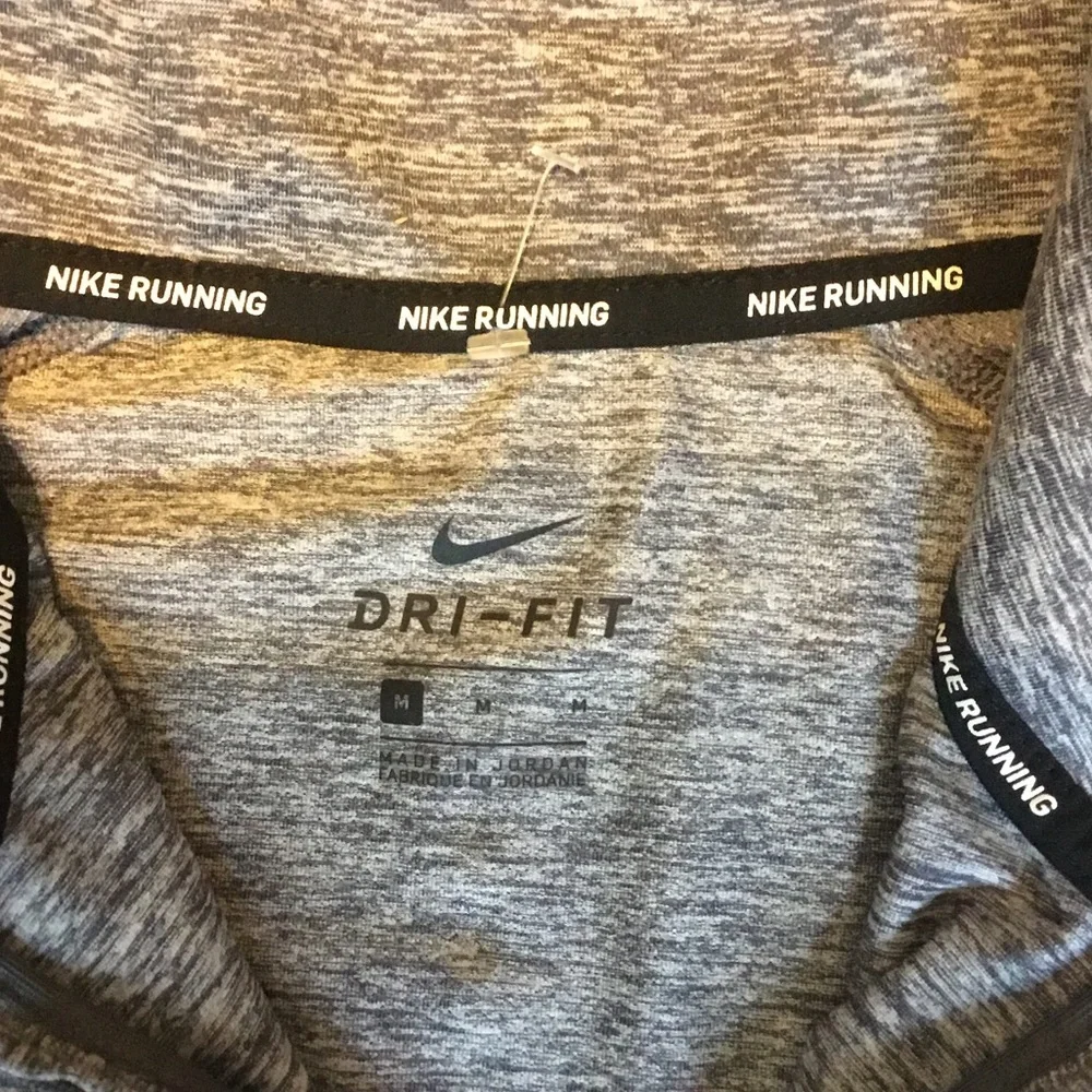 Nike Heather Gray Quarter-Zip Top